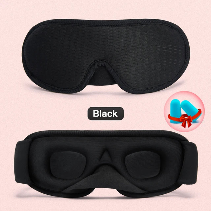 3D Sleep Mask Blocking Light Sleeping Eye Mask Travel Sleep Rest Relax Blindfold Sleeping Aid Eye Patches Travel Eye Shade Cover