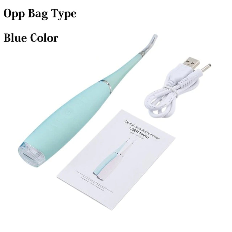 Portable Electric Sonic Dental Scaler Tooth Cleaner Calculus Stains Tartar Remover Dentist Teeth Whitening Tool USB Rechargable