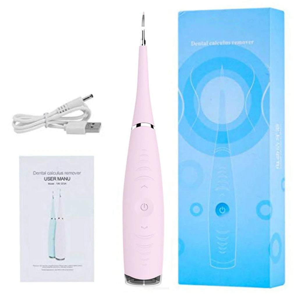 Portable Electric Sonic Dental Scaler Tooth Cleaner Calculus Stains Tartar Remover Dentist Teeth Whitening Tool USB Rechargable