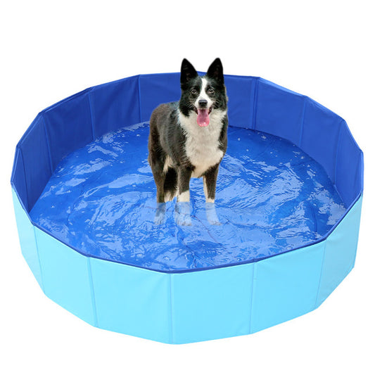 Dog Pool Foldable Dog Swimming Pool Pet Bath Swimming Tub Bathtub Pet Swimming Pool Collapsible Bathing Pool for Dogs Cats Kids