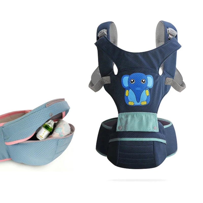 Ergonomic Baby Carrier Infant Kid Baby Hipseat Sling Front Facing Kangaroo Baby Wrap Carrier for Baby Travel 0-36 Months