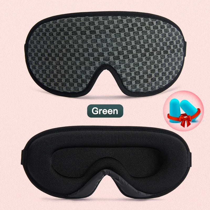 3D Sleep Mask Blocking Light Sleeping Eye Mask Travel Sleep Rest Relax Blindfold Sleeping Aid Eye Patches Travel Eye Shade Cover