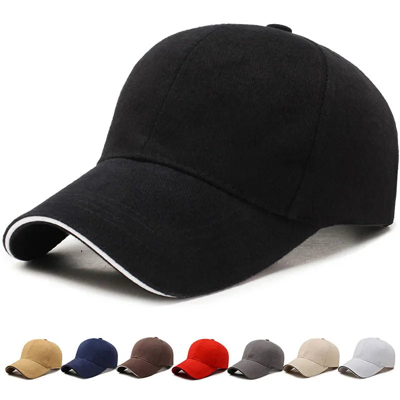 Men'S Cotton Classic Baseball Cap Adjustable Buckle Closure Dad Hat Sports Golf Cap Casual Gorras Hip Hop Dad Hats for Men