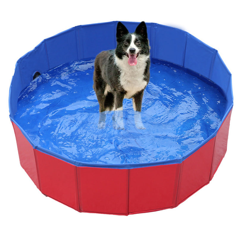 Dog Pool Foldable Dog Swimming Pool Pet Bath Swimming Tub Bathtub Pet Swimming Pool Collapsible Bathing Pool for Dogs Cats Kids