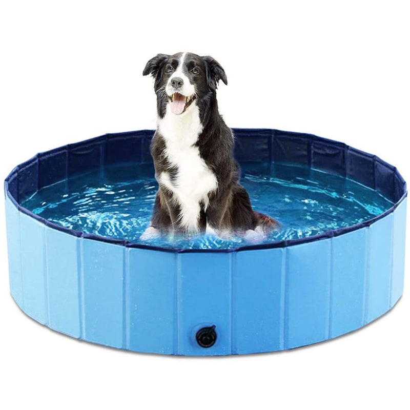 Dog Pool Foldable Dog Swimming Pool Pet Bath Swimming Tub Bathtub Pet Swimming Pool Collapsible Bathing Pool for Dogs Cats Kids