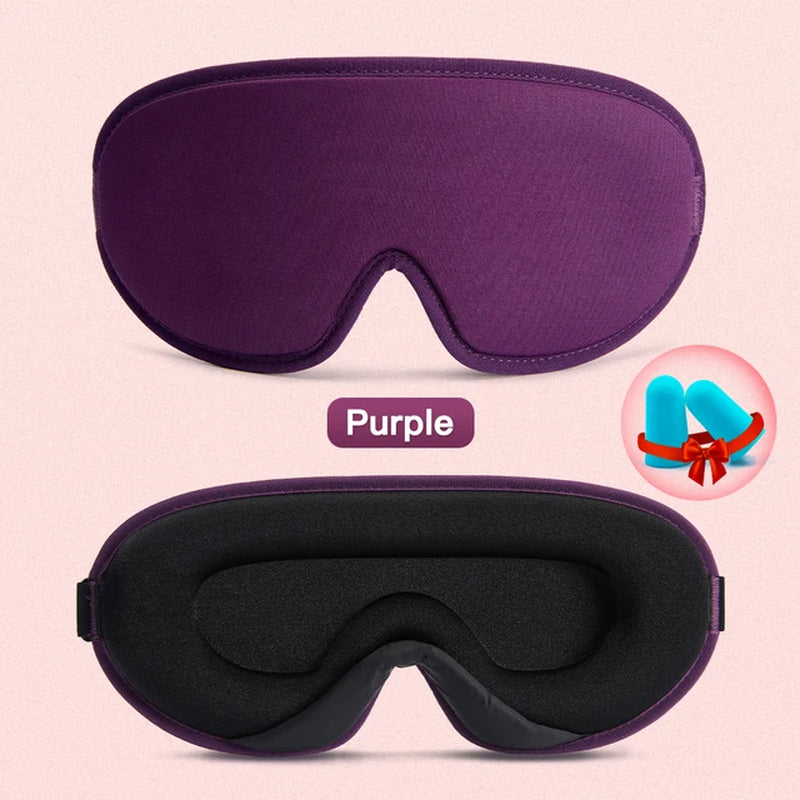 3D Sleep Mask Blocking Light Sleeping Eye Mask Travel Sleep Rest Relax Blindfold Sleeping Aid Eye Patches Travel Eye Shade Cover