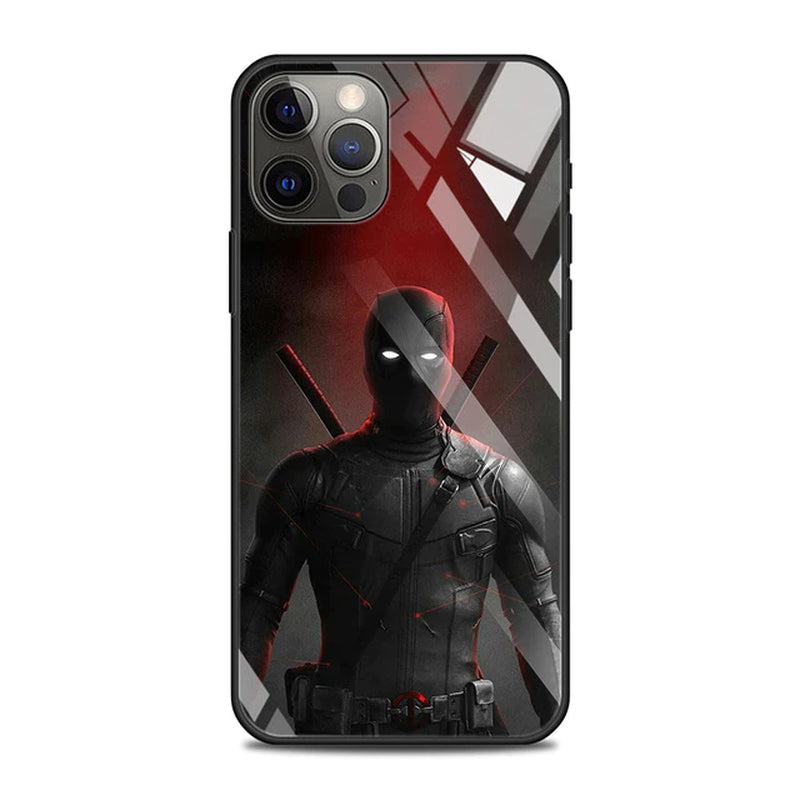 Tempered Glass Case for Iphone 14 13 12 11 Pro Max Mini X XR XS Max 8 7 6S plus Phone Shell Fundas Marvel Avengers Comics